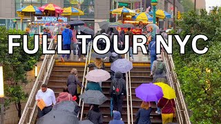 4K  NEW YORK CITY WALKING TOUR  Lincoln Center Central Park South Plaza Hotel [upl. by Damarra]