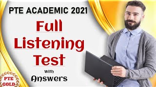 PTE Academic Listening Test with Answers  March 2021 [upl. by Ylrehc]