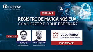 Webinar  Registro de marca nos EUA como fazer e o que esperar [upl. by Akiehs625]