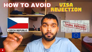 How To Avoid Visa Rejection For Czech Republic I International Students I Manvendra Prague Indian [upl. by Otir906]