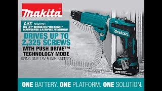 Makita DFS452ZX2 18V Cordless Brushless Screwdriver and Autofeed attachment [upl. by Susie]