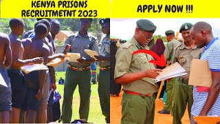 😲HURRY HURRY Kenya Prisons Recruitment 2023 How to Apply For the Kenya Prisons Mass Recruitment [upl. by Remus]