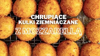 CHRUPIĄCE KULKI ziemniaczane z MOZZARELLĄ w środku Pyszna przekąska [upl. by Hawker]