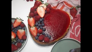 cheesecake aux fruits rouges وصفة التشيز كيك الأصلية نيويورك تشيز كيك [upl. by Thibaut480]