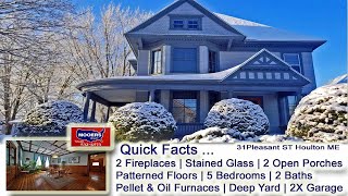 Victorian House For Sale In Maine  31 Pleasant ST Houlton ME MOOERS REALTY [upl. by Benton]