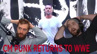 CM PUNK RETURNS TO WWE  Reaction Compilation [upl. by Nhojleahcim]