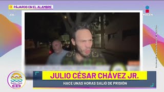 Julio César Chávez Jr SALE de prisión y asegura NO vivió algo difícil  Sale el Sol [upl. by Inalem]