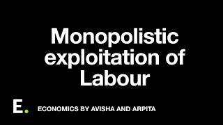 Monopolistic exploitation of Labour Marginal Revenue Product Curve  Theory of Distribution [upl. by Woodberry]