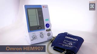 Omron HEM907 Blood Pressure Device Product Overview [upl. by Parfitt334]