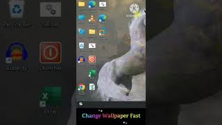 PC Wallpaper Change Karne Ka Sabse Tez Tarika windowstips shortvideo [upl. by Clarie617]