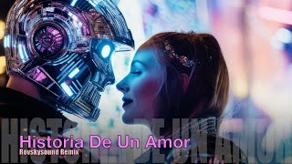 Historia De Un Amor Letra Futuristic 2024 Synthwave Karaoke [upl. by Yot319]