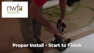 How To Properly Install Hardwood Flooring [upl. by Aonehc]