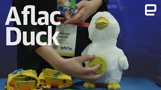 My Special Aflac Duck handson at CES 2018 [upl. by Yelwar]