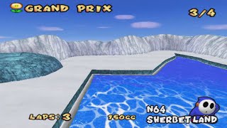 N64 Sherbet Land  Mario Kart Double Dash Custom Track [upl. by Virgilio784]