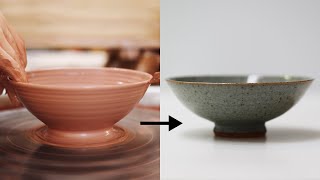 How to Make a Stoneware Pottery Bowl from Beginning to End — Narrated Version [upl. by Halden375]