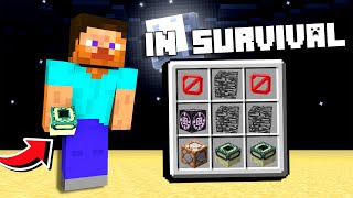 MINING EVERY UNOBTAINABLE ITEMS OF MINECRAFT IN SURVIVAL [upl. by Aikahc]