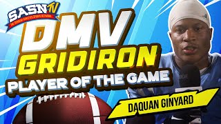 DMV Gridiron Interviews Running Back Daquan Ginyard [upl. by Ellicott]