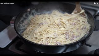 Easy quick carbonara [upl. by Airret]