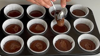 TAM ÖLÇÜLÜ ❗️SUFLE LEZZETİNDE ÇİKOLATALI CUPCAKE🧁TARİFİ [upl. by Eidok]