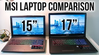 MSI GF62VR 7RF and GF72VR 7RF Gaming Laptop Differences [upl. by Rubbico]