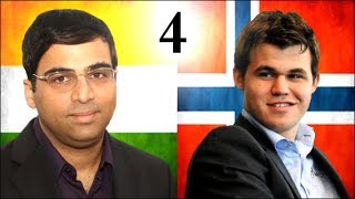 Vishy Anand vs Magnus Carlsen  2013 World Chess Championship  Game 4 [upl. by Mazur]