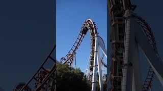 Entering the Batwing  Viper at Six Flags Magic Mountain [upl. by Dranyar806]