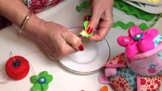 Ric Rac Flower Tutorial by MakeIt HD [upl. by Carolina]