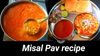 Misal Pav recipe in Hindi  Maharashtrian Misal Pav recipe how to make Misal Pav [upl. by Merideth895]