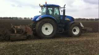 Gramegna Spitmachine met T6030 Newholland aan spitten in Hedel [upl. by Mahalia618]