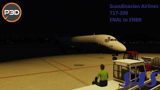 TFDI 717200  Scandinavian Airlines  ENAL to ENBR [upl. by Sydelle]