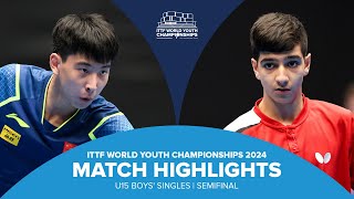 Li Hechen vs Benyamin Faraji  U15 BSSF  ITTF World Youth Championships 2024 [upl. by Eahsel]