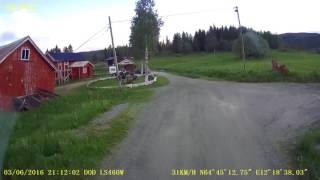 on a farmroad to deliver an tractor excavator at Høylandet [upl. by Daigle]