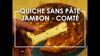 Quiche sans pâte jambon comté  Click n Cook [upl. by Airetnahs]