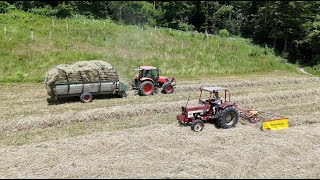 Heuernte 🇨🇭🐄 mit leichten Maschinen für Milchviebetrieb [upl. by Foah]