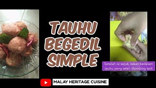 Resipi Tauhu Begedil Simple [upl. by Creamer103]