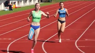 Neja Mantelj SLO 200 m Girls U18 2525 1st Place Heat 2 Bronze Balkan Championships Maribor 2024 [upl. by Small]