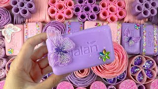 ASMR SOAP⭐ Relaxing video with crushing soap clay cracking Cutting soap cubes soap waves [upl. by Drofub]