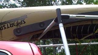 Nice Rack Canoe and Kayak Rack the Mirage Truck Rack my review [upl. by Parsifal347]