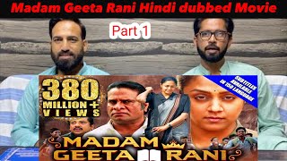 Madam Geeta Rani Raatchasi Part 1  Hindi Dubbed Full Movie  Jyothika Hareesh Peradi [upl. by Aynotal]