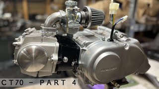 Building an 88cc Honda Engine with Performance Kitaco Parts  CT70 Part 4 [upl. by Osnofedli]