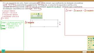 Dilatação dos líquidos  Exercício 1 [upl. by Sturges276]
