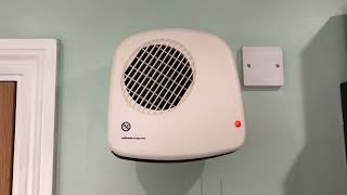 Using the Winterwarm wall mounted fan heater in the bathroom on a decently cold day [upl. by Tressa]