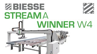 Biesse STREAM A and WINNER W4  Automatic Edgebanding Cell [upl. by Magdala]