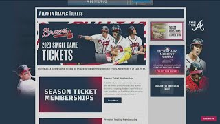 Braves tickets available for 2023 season online [upl. by Goines680]