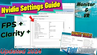 MSFS 2020 Best Performance Settings Explained Nvidia Panel Monitor amp VR Reduce Stutters ISLC tool [upl. by Laban3]