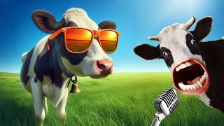 FUNNY COW DANCE 06│Cow Song amp Cow Videos 2024  Cow dance mix  funny dancing cow  gay  गाय [upl. by Carmita]