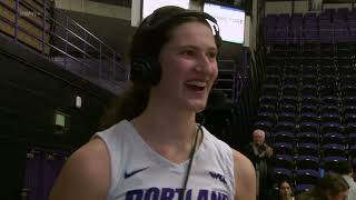 Portland Womens Basketball vs Pacific 8572  Post Game Interview with Dyani Ananiev [upl. by Veneaux]