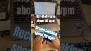 119 wpm fast typing speed  Day 41 of typing above 100 wpm speed [upl. by Azenav888]