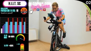 Indoor Cycling Live HIIT Sprint Corti  SC  Allenamento per Ciclismo  Lezione Spinning 02 [upl. by Enytsirhc]