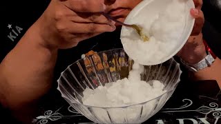 IGLOO AND PELLET ICE COVERED IN FREEZER FROST  REQ 1240  asmrice iceasmr [upl. by Alyahs507]